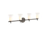 KOHLER K-38407-SC04 Bellera Four-light sconce with frosted shades