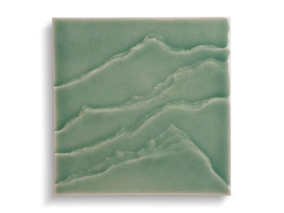 KOHLER Landshapes™ by Daniel Arsham 6" x 6" feature tile produced by the KOHLER WasteLAB