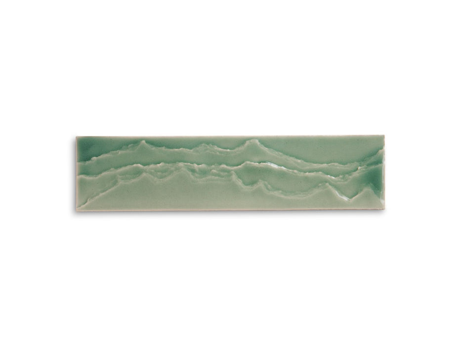 KOHLER Landshapes™ by Daniel Arsham 3" x 12" feature tile produced by the KOHLER WasteLAB