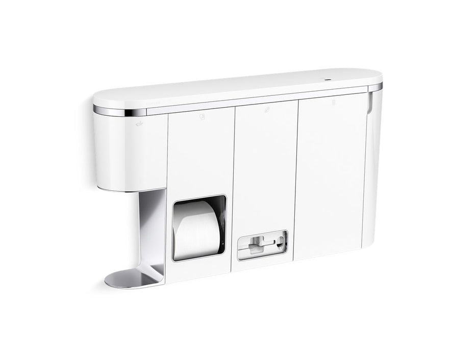 KOHLER K-30666-LWW Clean Haven Hygiene Station with Menstrual Product Dispenser, Left Mount