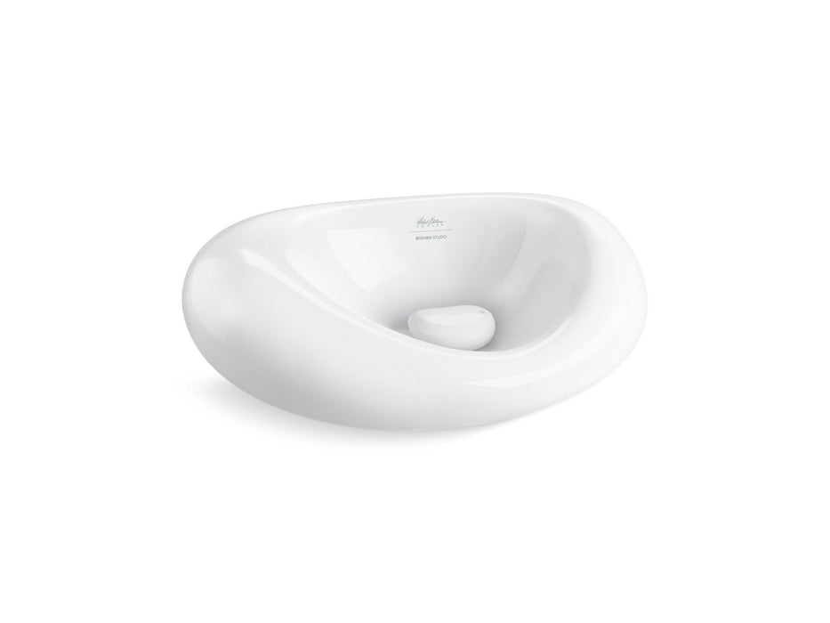 KOHLER Landshapes™ by Daniel Arsham 21-1/2" oval vessel bathroom sink, no overflow