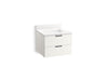 KOHLER Maxstow™ 24" wall-hung bathroom vanity cabinet with sink and quartz top