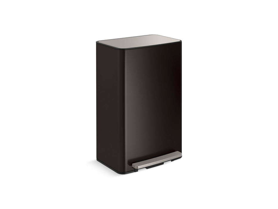 KOHLER 13-gallon curved step trash can
