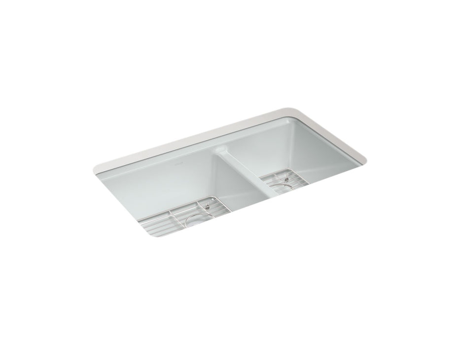 KOHLER Riverby 33" undermount double-bowl kitchen sink