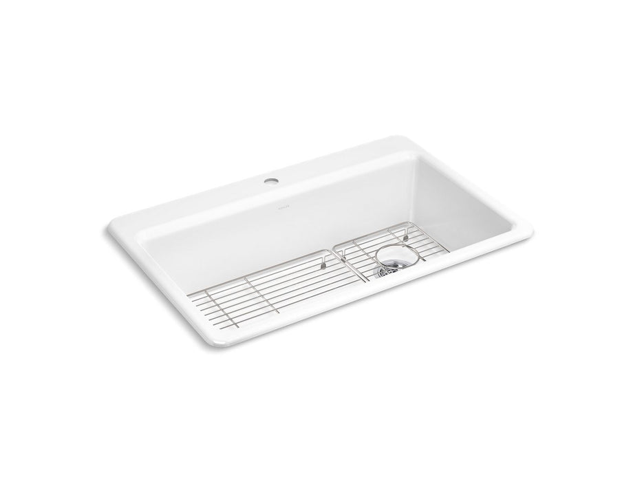 KOHLER Riverby 33" top-mount single-bowl kitchen sink