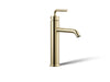 KOHLER Purist Tall single-handle bathroom sink faucet with Lever handle, 1.2 gpm