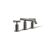 KOHLER Purist Widespread bathroom sink faucet with Cross handles, 1.2 gpm