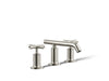 KOHLER Purist Widespread bathroom sink faucet with Cross handles, 1.2 gpm