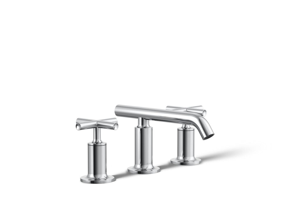 KOHLER Purist Widespread bathroom sink faucet with Cross handles, 1.2 gpm