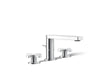 KOHLER Composed Widespread bathroom sink faucet with Cross handles, 1.2 gpm
