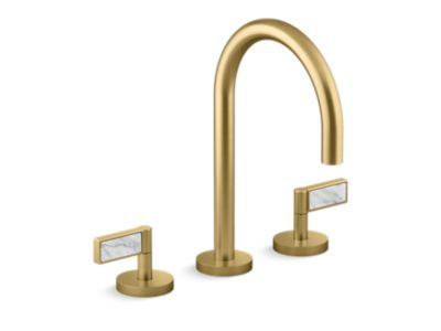 Kallista One Basin Set, Gooseneck, Lv, Wc Stone
