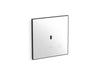 KOHLER K-91UB10D40-0WH Mach Flex Glass faceplate for concealed touchless urinal flushometer, 0.125 gpf