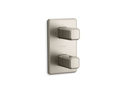 Kallista Bezel 2-Outlet Stacked Thermo Trim