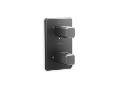 Kallista Bezel 3-Outlet Stacked Thermo Trim