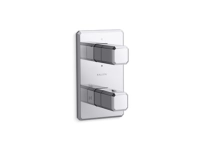 Kallista Bezel 3-Outlet Stacked Thermo Trim