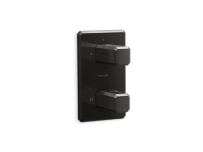 Kallista Bezel 2-Outlet Stacked Thermo Trim