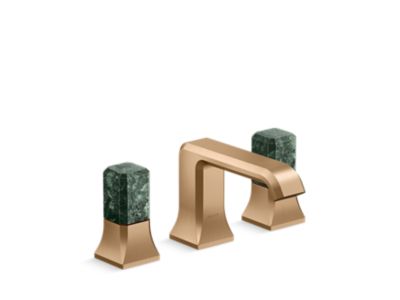 Kallista P33163-GTM Bezel Widespread Faucet, Gtm Stone