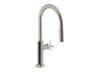 KOHLER Billet™ Touchless pull-down kitchen sink faucet with two-function sprayhead