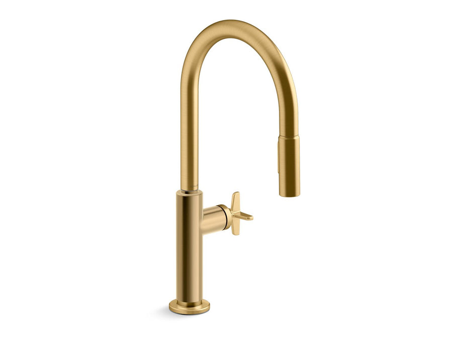 KOHLER Billet™ Pull-down kitchen sink faucet with two-function sprayhead