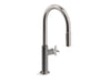KOHLER Billet™ Touchless pull-down kitchen sink faucet with two-function sprayhead