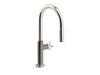 KOHLER Billet™ Touchless pull-down kitchen sink faucet with two-function sprayhead