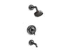 KOHLER Purist Rite-Temp bath and shower trim kit with push-button diverter and lever handle, 2.5 gpm