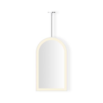 Robern Sculpt Hanging Arch Framed Mirror, 20" x 33" x 1-7/8", Perimeter Light Pattern, Warm White (3000K), Dimmable
