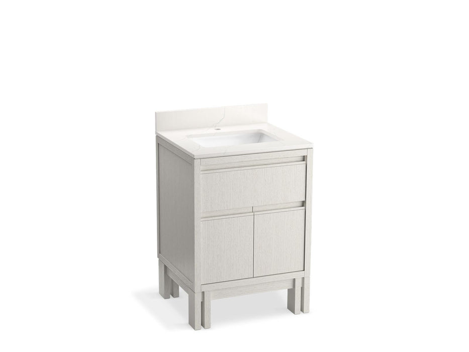KOHLER Solive™ 24" bathroom vanity cabinet with sink and quartz top