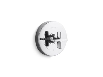Kallista P24415-CR One Pb Shower Trim W/O Divrt, Cross Hdl