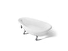 KOHLER K-100-0 K-100 Birthday Bath 72" x 37-1/2" Freestanding Bath, white