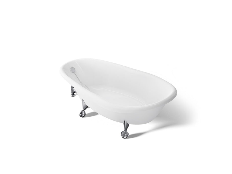 KOHLER K-100-0 K-100 Birthday Bath 72" x 37-1/2" Freestanding Bath, white