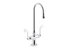 KOHLER K-100T70-5ANA Triton Bowe 0.5 gpm monoblock gooseneck bathroom sink faucet with aerated flow and wristblade...