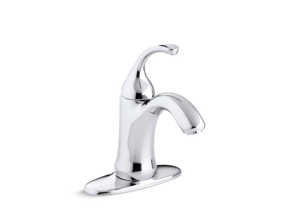 KOHLER K-10215-4 Forté Single-handle bathroom sink faucet, polished chrome