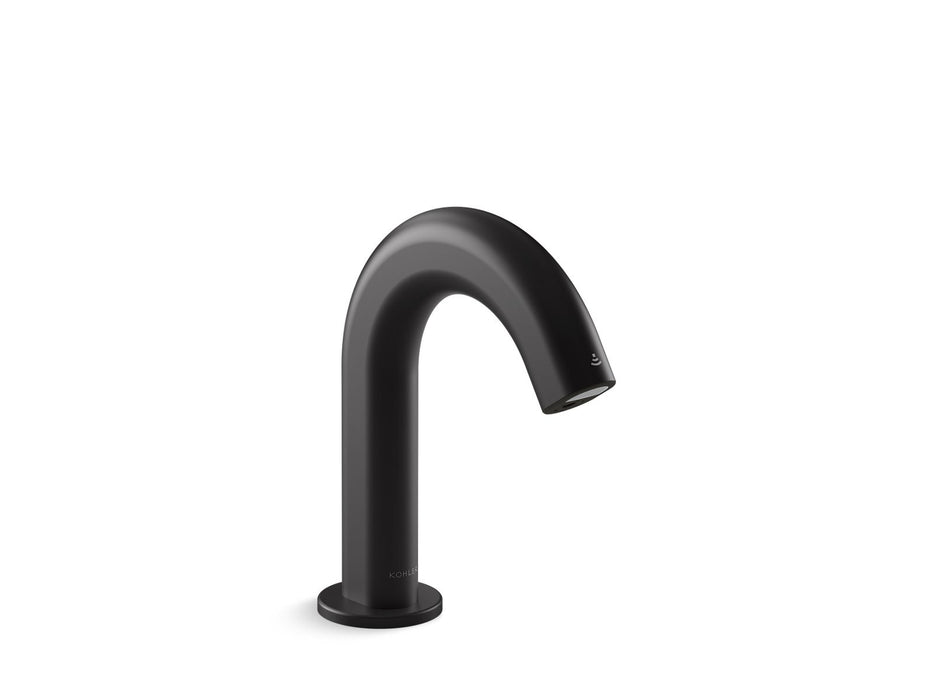 KOHLER K-103BB76-SBNA Oblo Touchless single-hole lavatory faucet with Kinesis sensor technology, AC-powered, less drain, 0.5 gpm