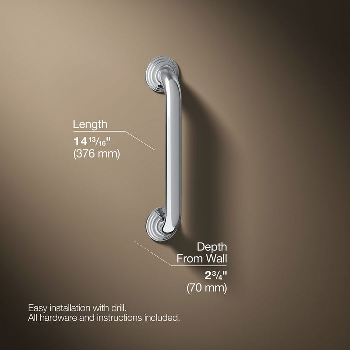 3/4 view of product with dimensions