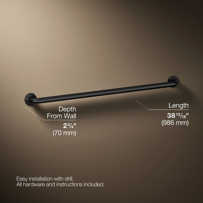 3/4 view of product with dimensions