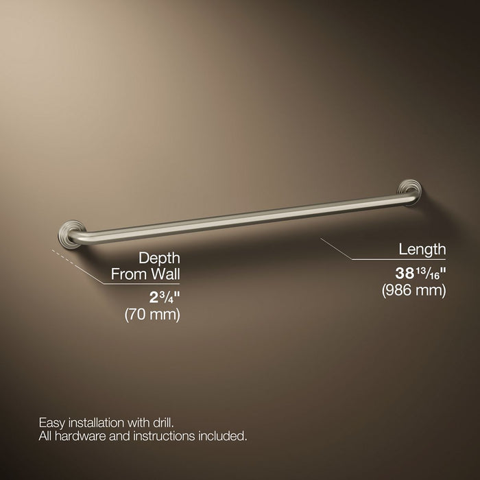 3/4 view of product with dimensions