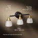 3/4 view of product with dimensions