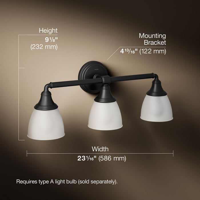 3/4 view of product with dimensions