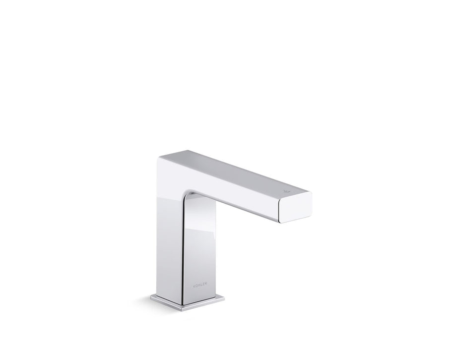 KOHLER K-106S37-SANA Strayt Touchless faucet with Kinesis sensor technology and temperature mixer, Hybrid-powered,...