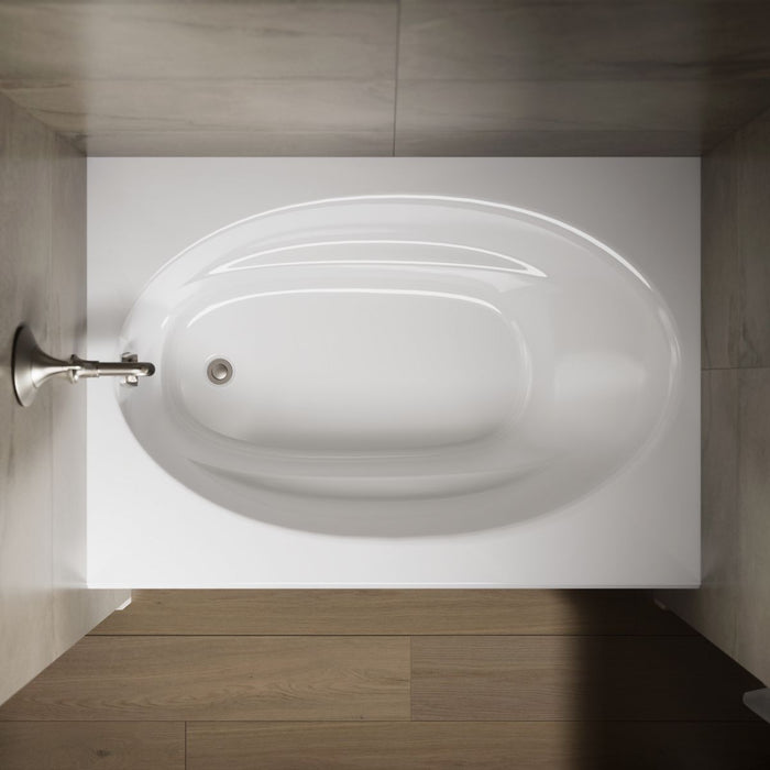 KOHLER K-1113-LA Windward 60" x 42" alcove bath, left drain