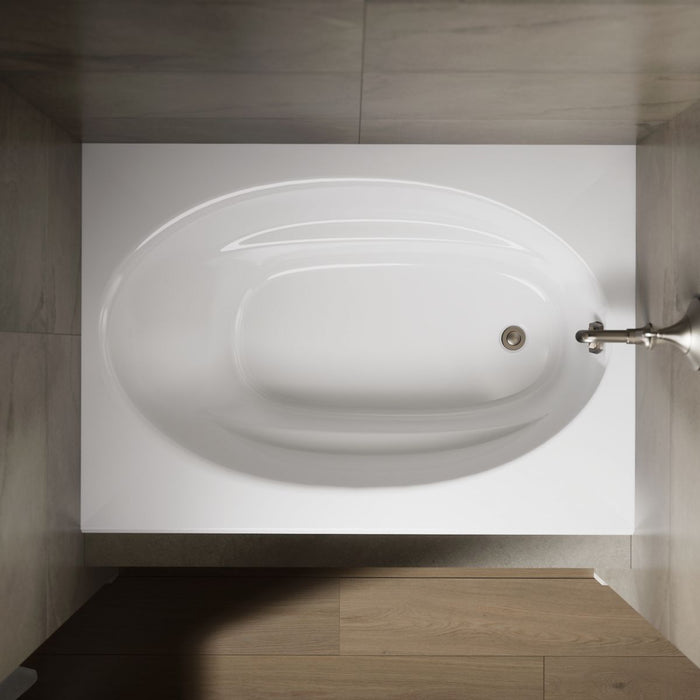 KOHLER K-1113-R Windward 60" x 42" alcove bath, right drain
