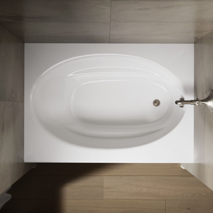 KOHLER K-1113-RA Windward 60" x 42" alcove bath, right drain