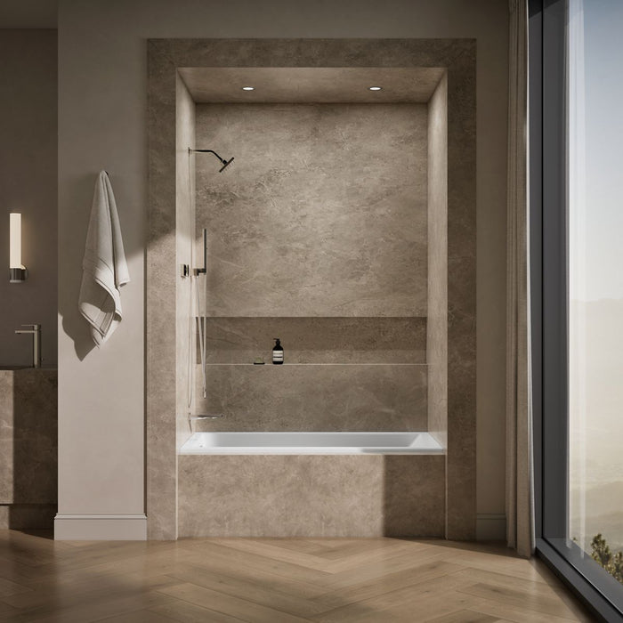 KOHLER K-1121-L Underscore 60" x 30" alcove bath, left drain