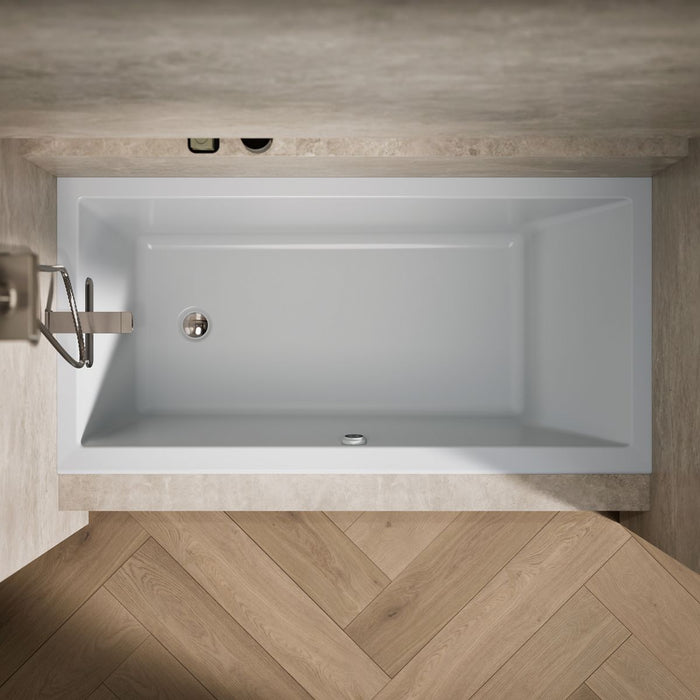 KOHLER K-1121-LW Underscore 60" x 30" alcove bath with Bask heated surface, left drain