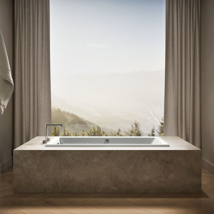 KOHLER K-1121-W1 Underscore 60" x 30" drop-in bath with Bask heated surface