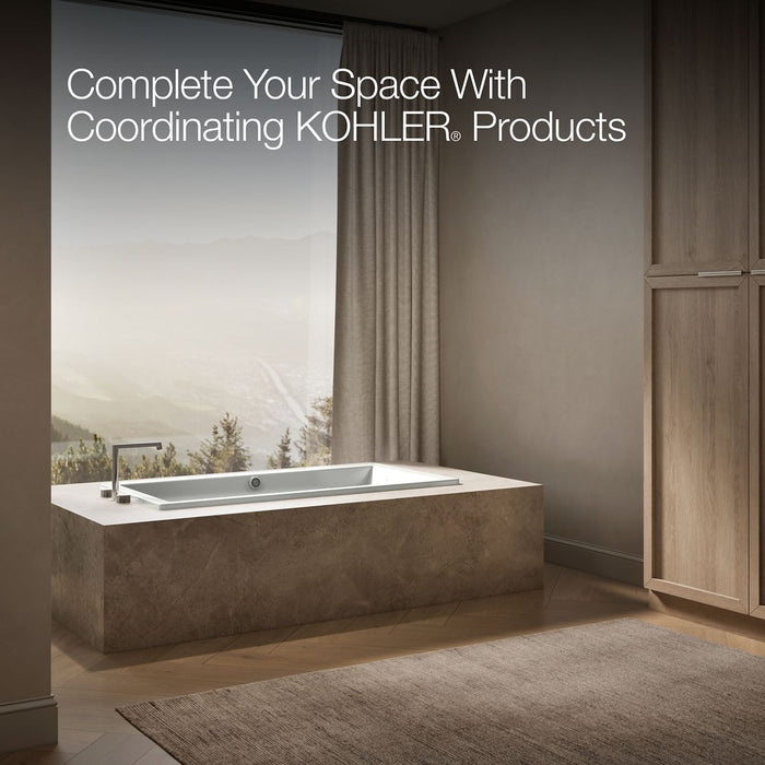 KOHLER K-1121-W1 Underscore 60" x 30" drop-in bath with Bask heated surface