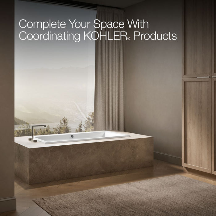 KOHLER K-1121-W1 Underscore 60" x 30" drop-in bath with Bask heated surface