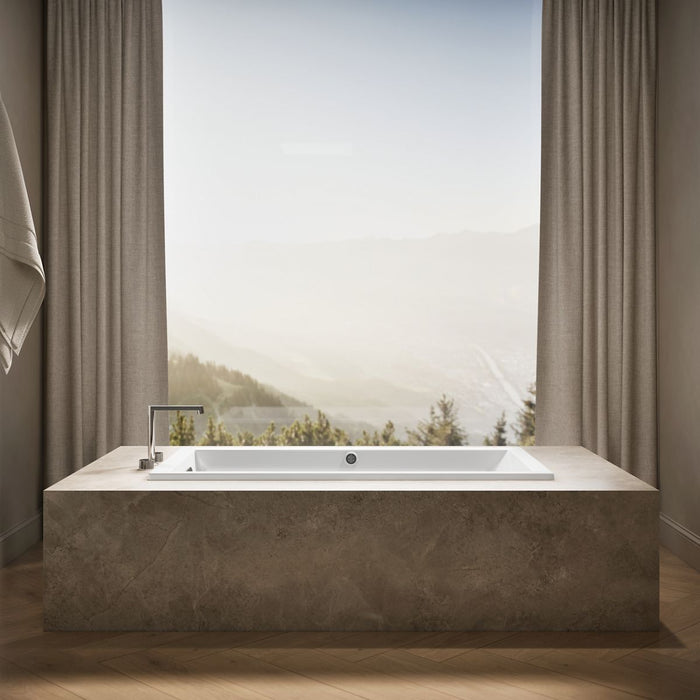 KOHLER K-1121-W1 Underscore 60" x 30" drop-in bath with Bask heated surface