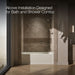 KOHLER K-1122-GHRA Archer 60" x 32" alcove Heated BubbleMassage air bath, right drain, biscuit - view 2